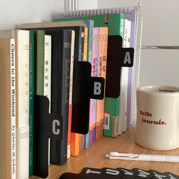 PP карти за библиотека със азбучен индекс за подреждане на рафтовете (26 букви)