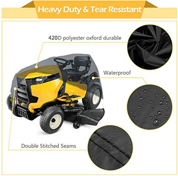 Nagy fűnyíróhoz porvédő huzat, kültéri használatra, poliészter 90% -os összetétel, modern minimalist stílus