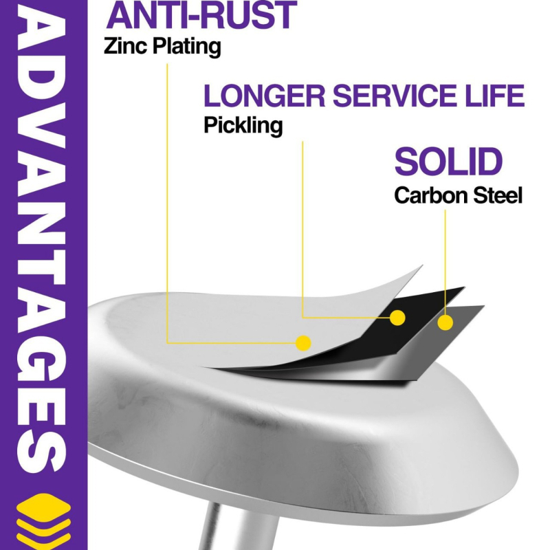 Стоманени сменяеми обувки за плуг за сняг, регулируема база