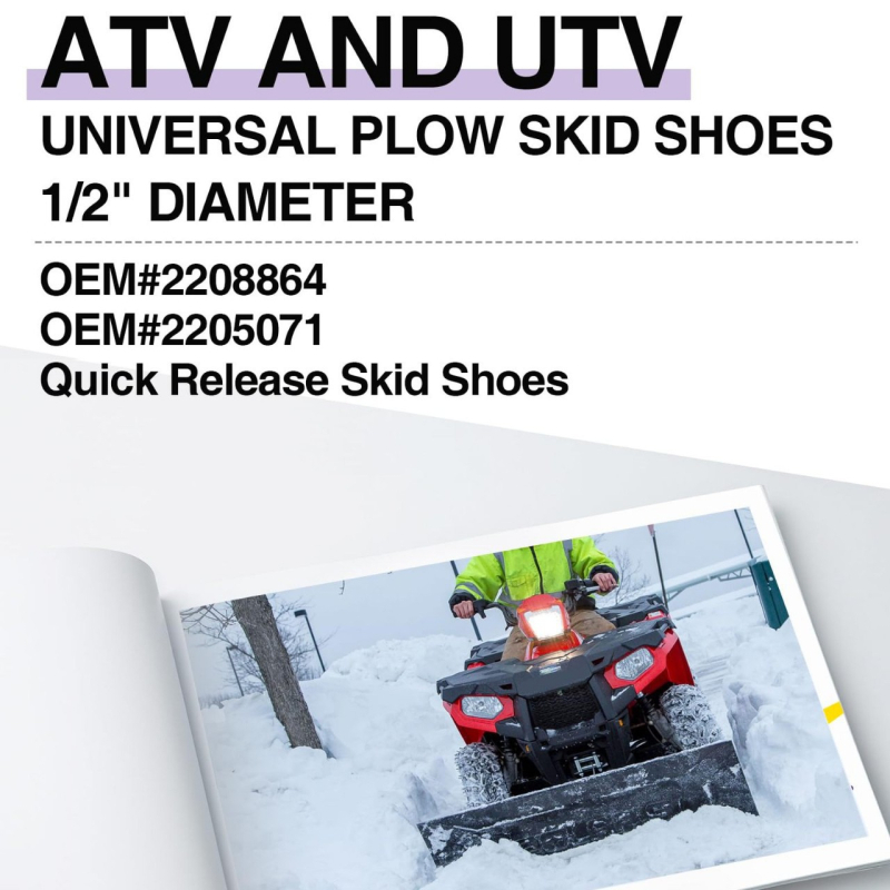 Стоманени сменяеми обувки за плуг за сняг, регулируема база