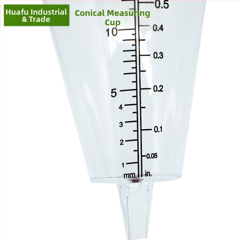 Градински конусовиден дъждомер, PS материал, прозрачен, монтаж plug-in, размери 100×215 mm, HF 039, Yuyao Zhejiang
