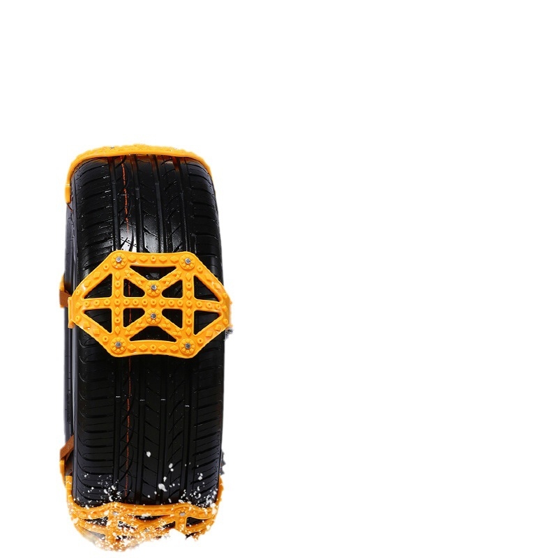 Lanț antiderapant de urgență pentru mașină, din cauciuc, compatibilitate generală a modelelor și a anvelopelor, greutate 2,9, procesare personalizabilă