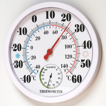 Μετρητής θερμοκρασίας και υγρασίας με δείκτη – Εύρος θερμοκρασίας -40 έως 60°C, Εύρος υγρασίας 0–100% RH, Ανάλυση 2°F/2°C, Ανάλυση υγρασίας 2%