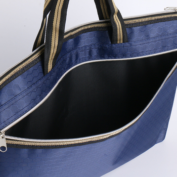 Чанта за документи от оксфордска тъкан със цип, персонализиране по заявка, печатен логотип, дебелина на материала 30, тегло 0.1