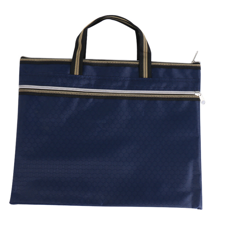 Чанта за документи от оксфордска тъкан със цип, персонализиране по заявка, печатен логотип, дебелина на материала 30, тегло 0.1