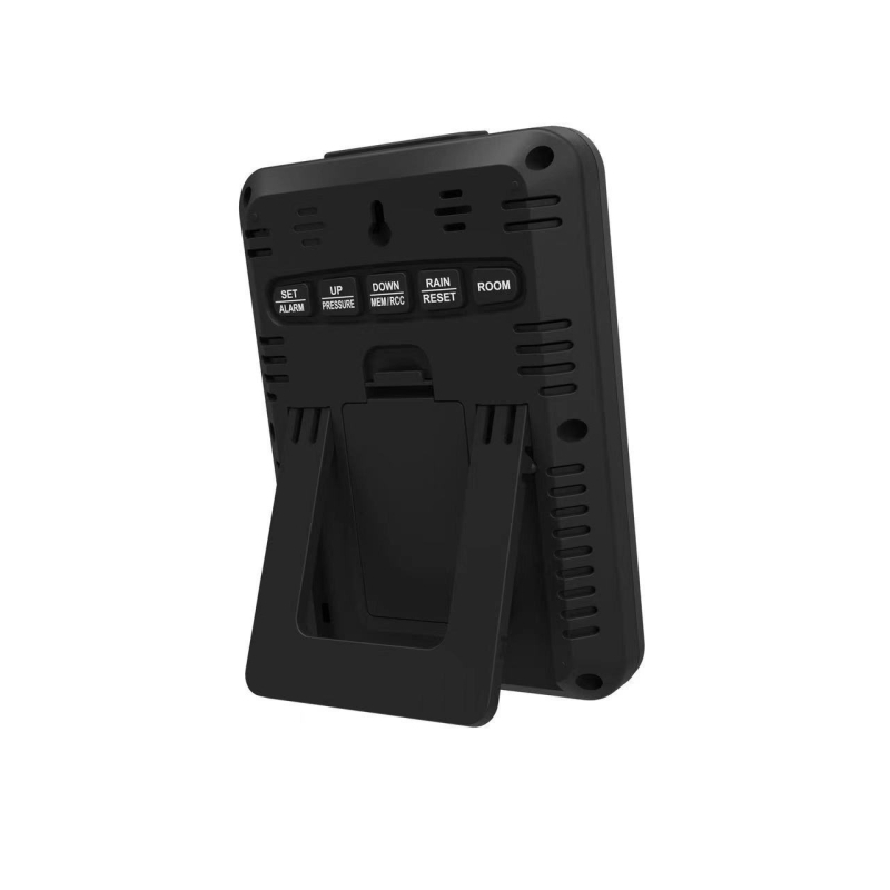 Jinruitai TH45 Stație Meteo Interioară/Exterioară cu Termometru și Higrometru, Prognoza Meteo, Calendar și Alarmă