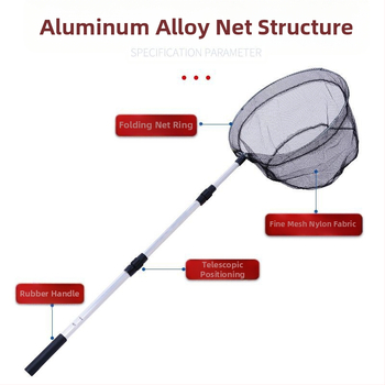 Sulankstoma aliuminio lydinio tinklo galva žvejybai