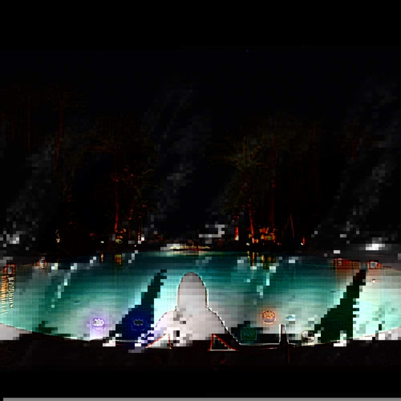 Thlin QSD-13 13 LED подводна лампа RGB, батерия, дистанционно управление, IP65, за басейни, саксии и аквариуми