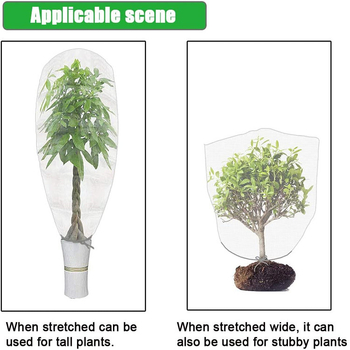 Κάλυμμα διχτυού κατά εντόμων για θερμοκήπιο, φρούτα δέντρα και κήπο, πολυαιθυλένιο, με σχοινί έλξης και φερμουάρ, μάρκα Shitong