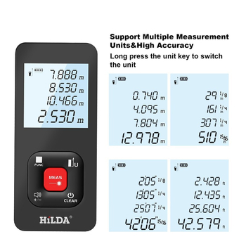 Μετρητής εμβέλειας λέιζερ, υπέρυθρο μετρητικό όργανο, φορητός ηλεκτρονικός κανόνας μέτρησης, βιομηχανικού τύπου υψηλής ακρίβειας