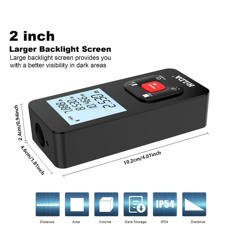 Μετρητής εμβέλειας λέιζερ, υπέρυθρο μετρητικό όργανο, φορητός ηλεκτρονικός κανόνας μέτρησης, βιομηχανικού τύπου υψηλής ακρίβειας