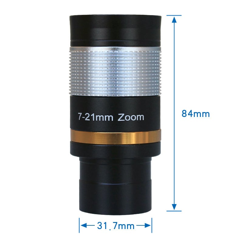 8-24mm/7-21mm Zoom Οπτικός Ματιού για Τηλεσκόπιο, Μεταλλική Κατασκευή, Διαρκές Zoom