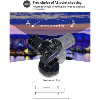 Desiontal YT1200 elektromos gimbal többfunkciós élő adásokhoz, 360° vízszintes forgás, 70° függőleges dőlés, 9-szintű sebesség mind horizontálisan, mind vertikálisan, kézi beállítás