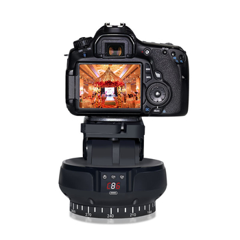 Desiontal YT1200 elektromos gimbal többfunkciós élő adásokhoz, 360° vízszintes forgás, 70° függőleges dőlés, 9-szintű sebesség mind horizontálisan, mind vertikálisan, kézi beállítás