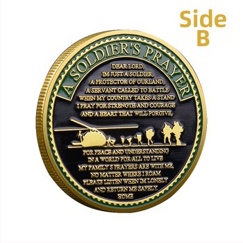 Στρατιωτικά επετειακά μετάλλια με στρατιώτη και άρμα, σίδηρος, γενική χρήση, συσκευασία PP με πλαστικό κέλυφος, επιχειρηματικό δώρο