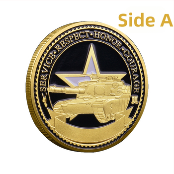 Στρατιωτικά επετειακά μετάλλια με στρατιώτη και άρμα, σίδηρος, γενική χρήση, συσκευασία PP με πλαστικό κέλυφος, επιχειρηματικό δώρο