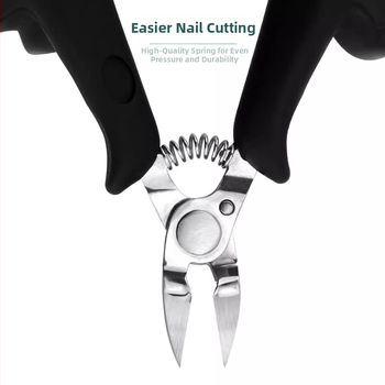 Nerūdijančio plieno nagų kirpimo rinkinys, 4 dalys, nešiojamas, namų manikiūro įrankiai