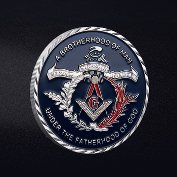 Ευρωπαϊκή μασονική αδελφική μνημειακή νομισματική μονάδα, από σίδηρο, καθολική χρήση, ατομικά συσκευασμένη σε PP σακούλα με πλαστικό περίβλημα