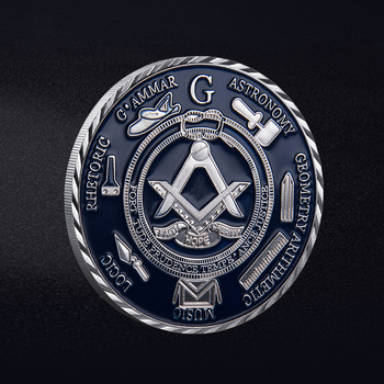 Ευρωπαϊκή μασονική αδελφική μνημειακή νομισματική μονάδα, από σίδηρο, καθολική χρήση, ατομικά συσκευασμένη σε PP σακούλα με πλαστικό περίβλημα