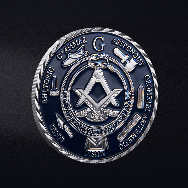 Európai szabadkőműves testvér-emlékérme, vasanyag, univerzális felhasználás, egyenkénti csomagolás PP zacskóban és műanyag burkolatban