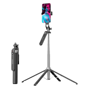 DDZ αλουμινένιο τρίποδο φωτισμού για φωτογράφηση, 3-άξονικός γιμπαλ, φορτίο 2-5 kg