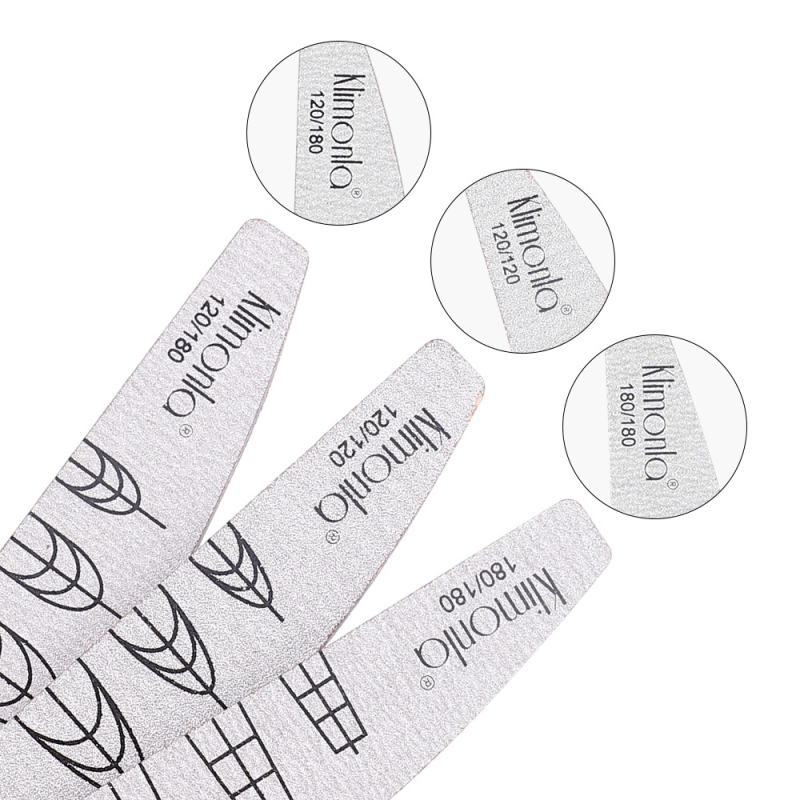 Klimonla Λίμα νυχιών διπλής όψεως με επεκτεινόμενη κλίμακα μέτρησης, τραχύς άμμος σε ράβδο για λίμα νυχιών