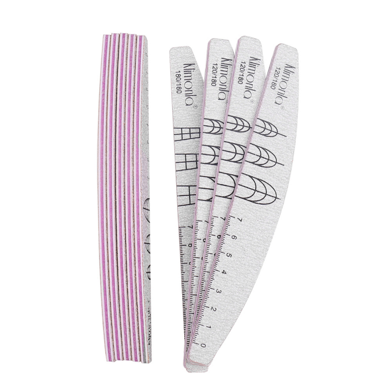 Klimonla Λίμα νυχιών διπλής όψεως με επεκτεινόμενη κλίμακα μέτρησης, τραχύς άμμος σε ράβδο για λίμα νυχιών