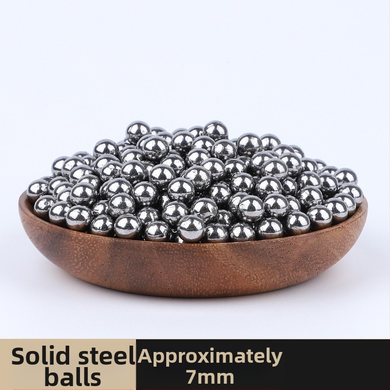 Лък за прашка – стоманени топчета, твърди, лъскав завършек, 100 бр. в пакет, повърхност без прецизна обработка