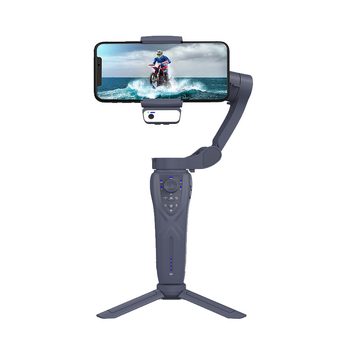 Trīsass stabilizators ar AI sejas sekošanu, apgaismojums, Bluetooth savienojums un selfie statīvs VLOG nolūkam