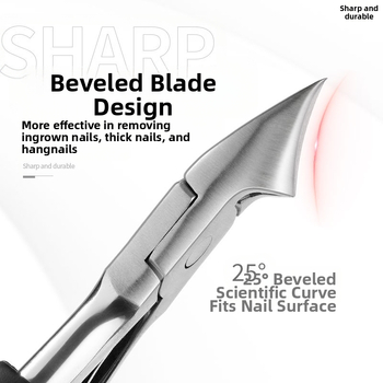 Nerūdijančio plieno manikiūro rinkinys su odelių žnyplėmis, nagų kirpimo žnyplėmis ir nagų žnyplėmis — nešiojamas, namų naudojimui; svoris 79,8 g; pakuotė 250 vienetų; OEM privataus prekės ženklo etiketė