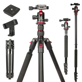 Τρίποδο C11 για κινητό/κάμερα με σφαιρική κεφαλή παν-tilt; από αλουμίνιο κράμα; μεταφορική ικανότητα 11–15 kg; ύψος έως 196 cm; βάρος 1,7 kg; περιλαμβάνει βάση γρήγορης απελευθέρωσης