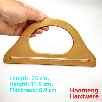 Кръгла дървена дръжка за чанта, модел A-089, марка Meters