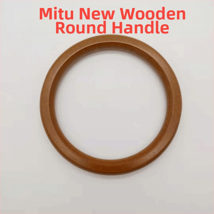 Кръгла дървена дръжка за чанта, модел A-089, марка Meters