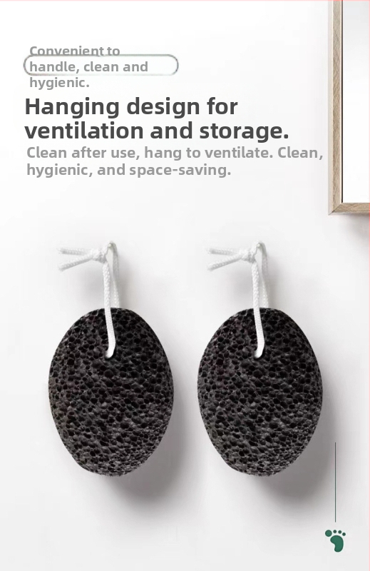 Vulkāniskā akmens kāju kalumu noņemšanai – Ovāla forma; Zīmols: Six Miles Shop; Materiāls: vulkāniskais akmens; Forma: ovāla; Kastes daudzums: 500; Importēts: Nē