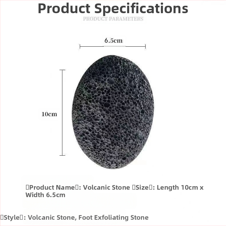 Ovlárový brúsny kameň zo sopečného kameňa na odstránenie mozolov – Značka: Six Miles Shop; Materiál: sopečný kameň; Tvar: oválny; Balenie: 500 kusov; Importované: Nie