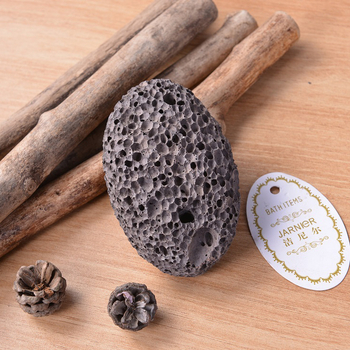 Jeannier Λίθος ποδιών από ηφαιστειακή πέτρα – Οβάλ λίθος ποδιών για οικιακή χρήση