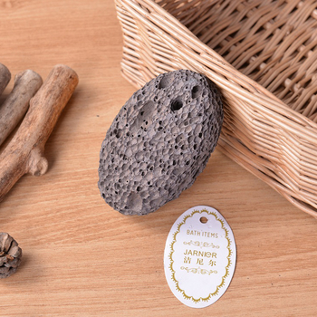 Jeannier Λίθος ποδιών από ηφαιστειακή πέτρα – Οβάλ λίθος ποδιών για οικιακή χρήση