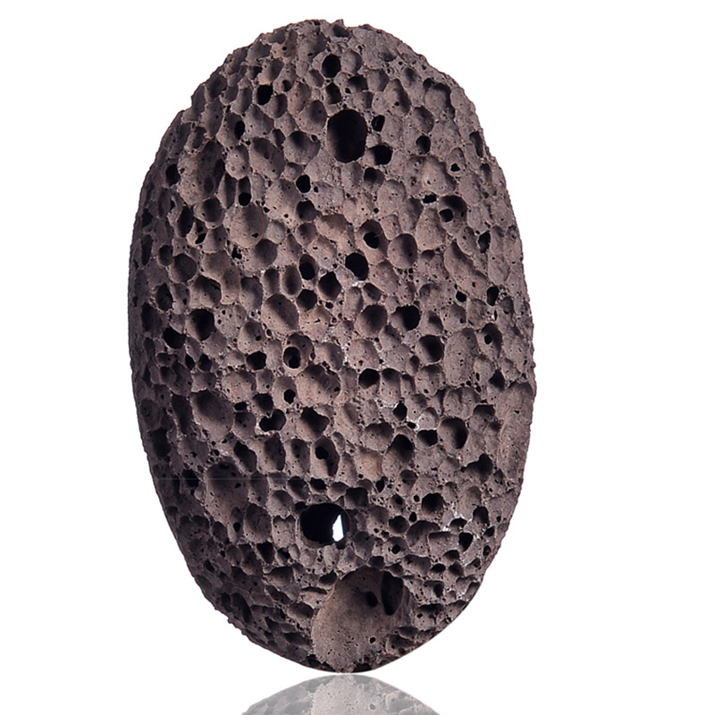 Jeannier vulkaninis akmuo pedikiūrui – ovalus kojų šlifavimo akmuo namų naudojimui