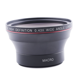 Lightdow 0.43x ευρυγώνιος μακρο 2-σε-1 οπτικός φακός