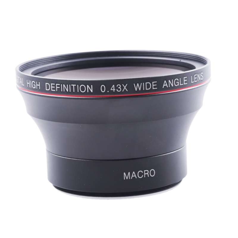 Lightdow 0.43x ευρυγώνιος μακρο 2-σε-1 οπτικός φακός