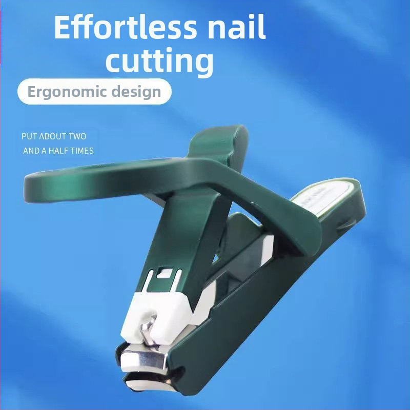 Jiayi nagų žnyplės su didinamuoju lęšiu — plastikas ir nerūdijantis plienas, plokščias burnos atidarymas, namų naudojimui