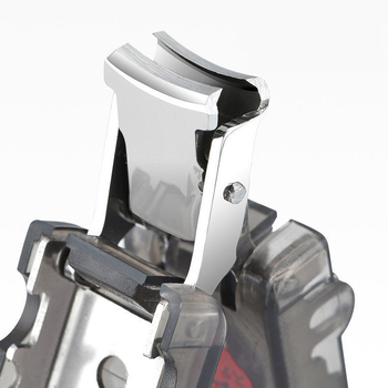 Huarui nagų žirklės, nešiojamos, plokščiu burnos dizainu, medžiaga: plastikas + nerūdijantis plienas, visuotinė naudojimas