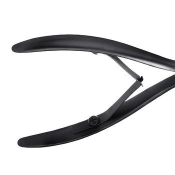 Nerūdijančio plieno kampuotų burnų žnyplės nagų įduboje, pedikiūro įrankis kojų nagų priežiūrai, mirusios odos ir odos plėvelių pašalinimas