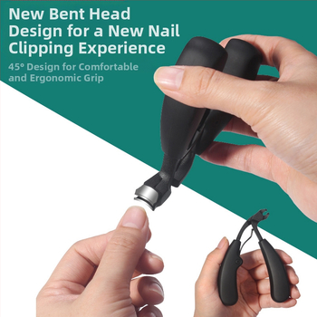 Nago žnyplės su išlenkta žnyple, didelis atidarymas, apsauga nuo lašėjimo, plastikas + nerūdijantis plienas