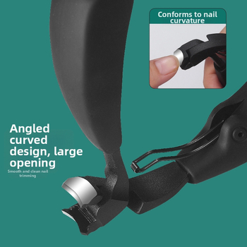 Nago žnyplės su išlenkta žnyple, didelis atidarymas, apsauga nuo lašėjimo, plastikas + nerūdijantis plienas