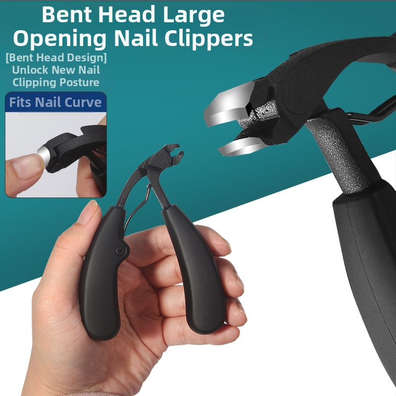 Nago žnyplės su išlenkta žnyple, didelis atidarymas, apsauga nuo lašėjimo, plastikas + nerūdijantis plienas