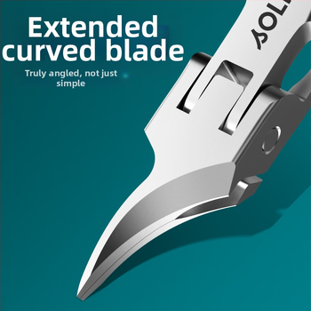 Nerūdijančio plieno nagų kirpimo replė su nuolydžiu galu, nešiojamas manikiūro įrankis namų naudojimui