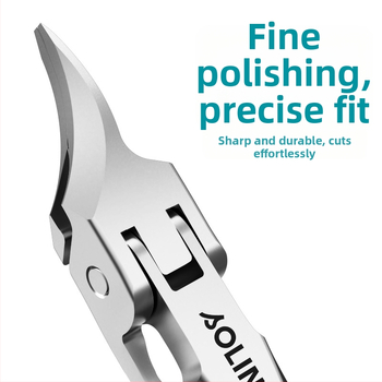 Nerūdijančio plieno nagų kirpimo replė su nuolydžiu galu, nešiojamas manikiūro įrankis namų naudojimui