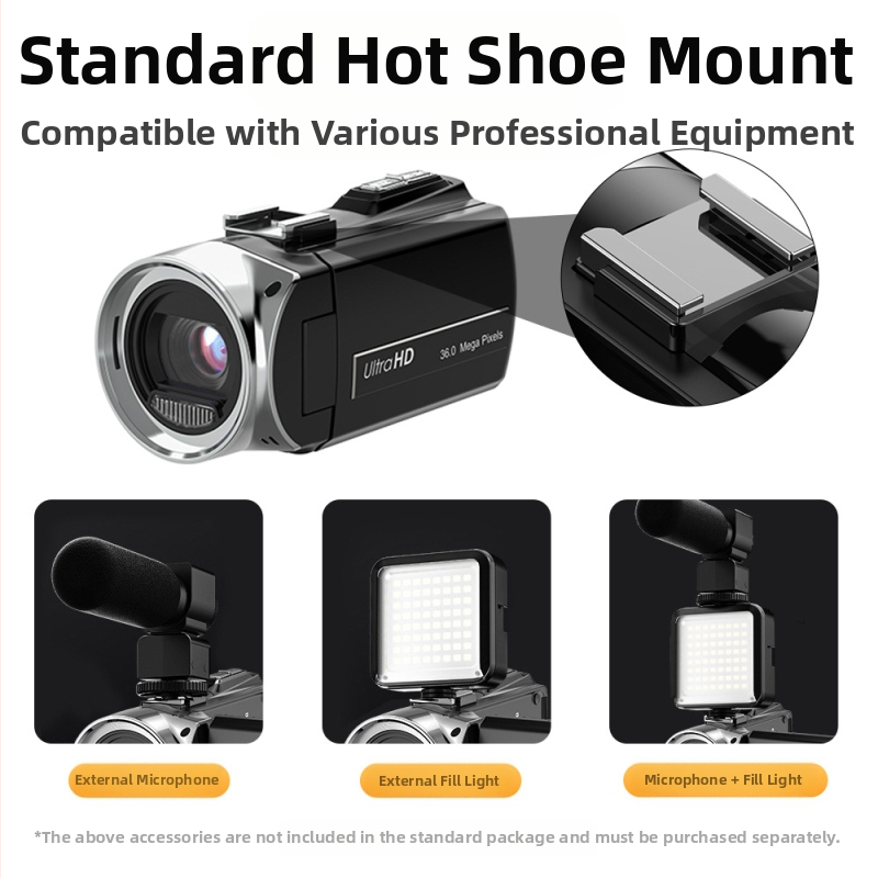 Ръчна DV камера HDV8162plus, CMOS сенсор, 1080p, 18x цифрово увеличение, обектив F1.8, електронна стабилизация