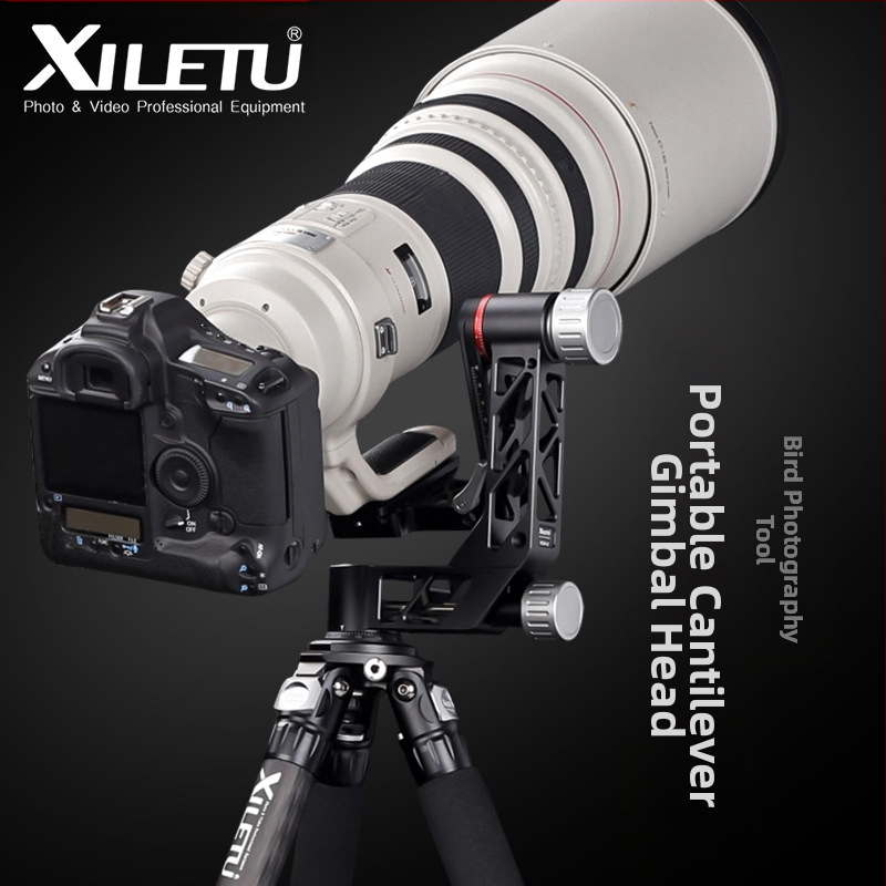 Xiletu XGH3 Cantilever Head – Ultra-light DSLR/Teleobjektív fej, Alumíniumötvözet, 0,99 kg, kompatibil DSLR és teleobjektív kamerákkal